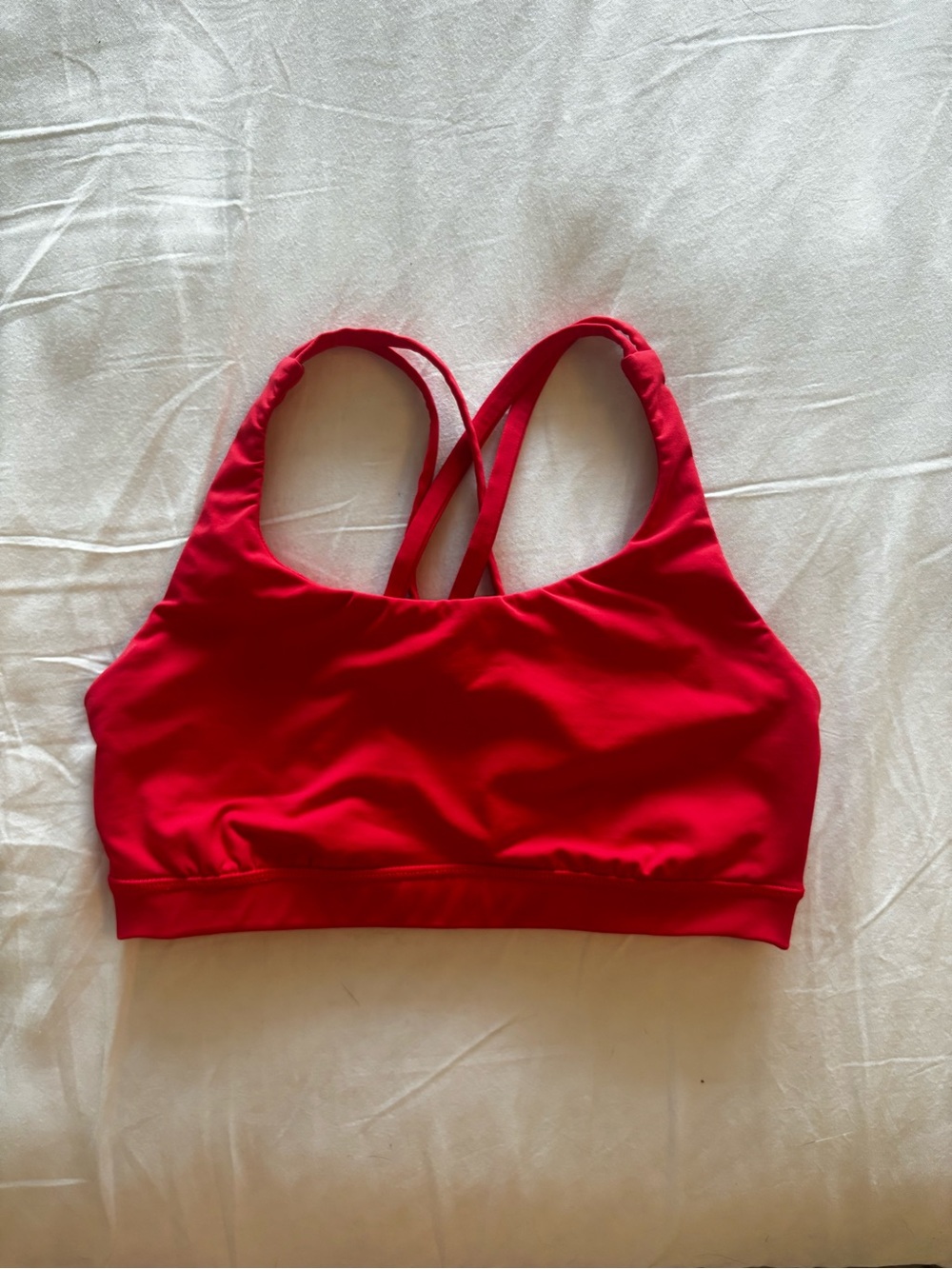 lululemon athletica Bright Red Cross-Back Sports Bra